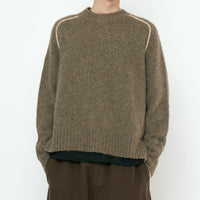 Rolled Seams Pullover - FW25 - Light Umber
