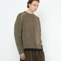 Rolled Seams Pullover - FW25 - Light Umber