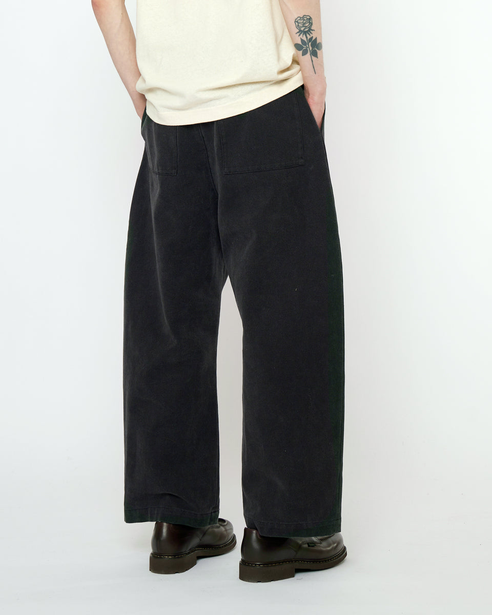 Tailored Curve Legged Trouser - FW25 - Washed Black – 7115
