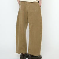 Tailored Curve Legged Trouser - FW25 - Kelp