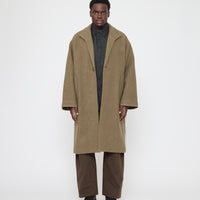 Lapel Wool Coat - FW26 - Sand Kelp