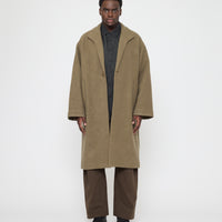 Lapel Wool Coat - FW26 - Sand Kelp