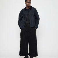 Panel Pockets Shirt Jacket - Waxed Edition - FW26 - Navy Black