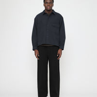 Signature Flat Hem Shirt - Brushed Canvas Edition - Navy