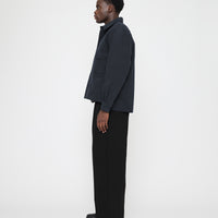 Signature Flat Hem Shirt - Brushed Canvas Edition - Navy