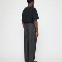 Drop-Crotch Trouser - Soft Denim Edition - FW26 - Black