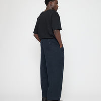 Signature Pleated Trouser - Brushed Canvas Edition - Navy