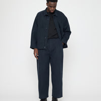Signature Panel Pockets Shirt Jacket - Brushed Canvas Edition - Navy