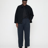 Signature Panel Pockets Shirt Jacket - Brushed Canvas Edition - Black
