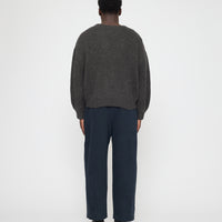 Signature Poet Sleeves Sweater - Yak Edition - Charcoal