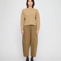 Chunky Ribbed Mock Neck - FW26 -Caramel