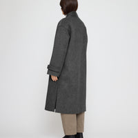 Wrap Wool Coat - FW26 - Charcoal Gray