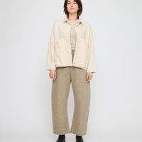 Signature Panel Pockets Shirt Jacket - Brushed Canvas Edition - Off-White