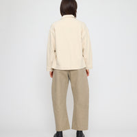 Signature Panel Pockets Shirt Jacket - Brushed Canvas Edition - Off-White