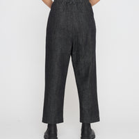 Drop-Crotch Trouser - Soft Denim Edition - FW26 - Black