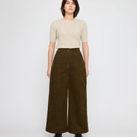 Ribbed Short Sleeves - FW26 - Sand Beige