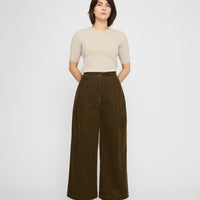 Ribbed Short Sleeves - FW26 - Sand Beige