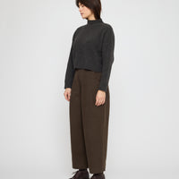 Signature Ribbed Mockneck - Yak Edition - Charcoal