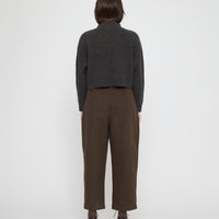 Signature Ribbed Mockneck - Yak Edition - Charcoal
