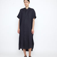 Linen Shirtdress - SS25 - Charcoal Blue