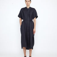Linen Shirtdress - SS25 - Charcoal Blue