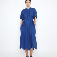 Linen Shirtdress - SS25 - Cobalt