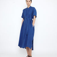 Linen Shirtdress - SS25 - Cobalt
