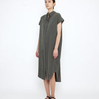 Signature Maxi Shirtdress - Tencel Edition - Pewter Green