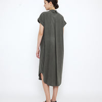 Signature Maxi Shirtdress - Tencel Edition - Pewter Green