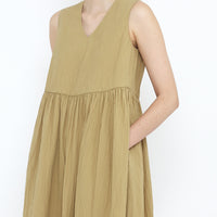 V-Neck Playdress - SS25 - Textured Dijon