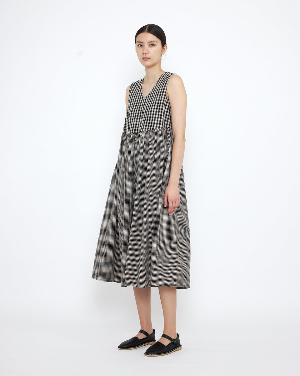 Gingham V-Neck Playdress - SS25 - Gingham – 7115 by Szeki