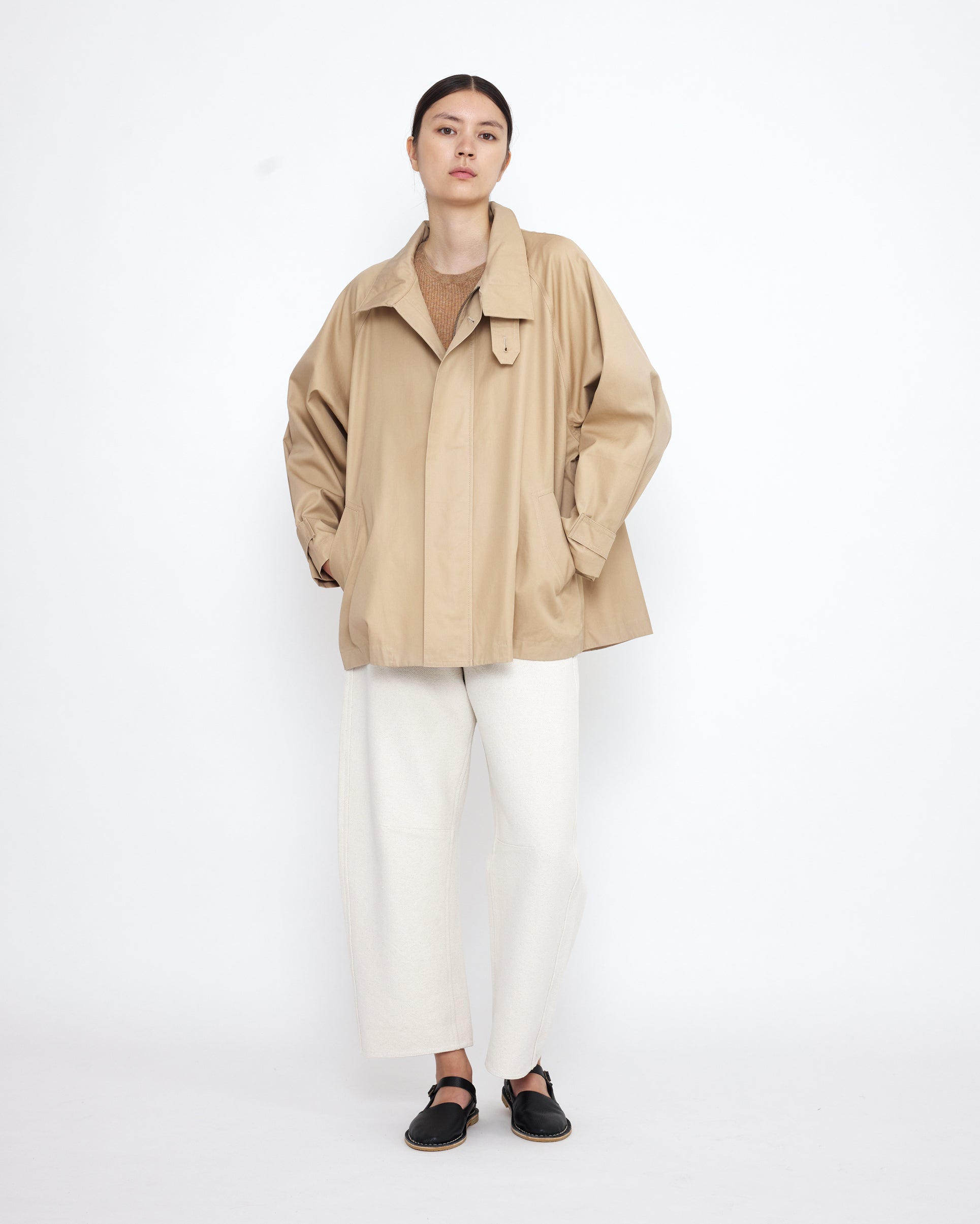 Short Spring Trench - SS25 - Tan Beige – 7115 by Szeki