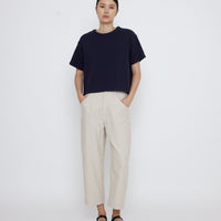 Signature Cropped Tee - Cotton Edition - Navy