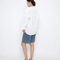 V-Neck Cocoon Top - SS25 - Off-White