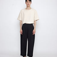 Signature Pleated Trouser - Textured Edition - Textured Black
