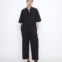 Double Pocket Shirt - SS25 - Textured Black