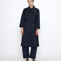 Spring Overcoat - SS25 - Navy