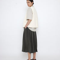 Reversible Quilted Vest - SS25 - Antique White