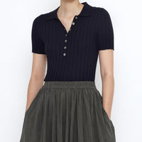 Collared Ribbed Fine Knit - SS25 - Color Options