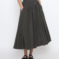 Soft Prairie Skirt - SS25 - Pewter Green