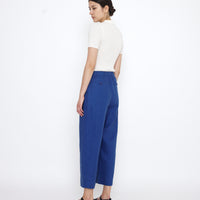 Linen Pleated Trouser - SS25 - Cobalt