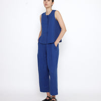 Linen Playtop - SS25 - Cobalt