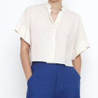 Mandarin Top - SS25 - Antique White