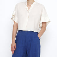 Mandarin Top - SS25 - Antique White