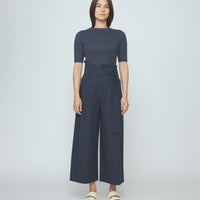 Paper-Bag Pleated Trouser - SS26 - Navy