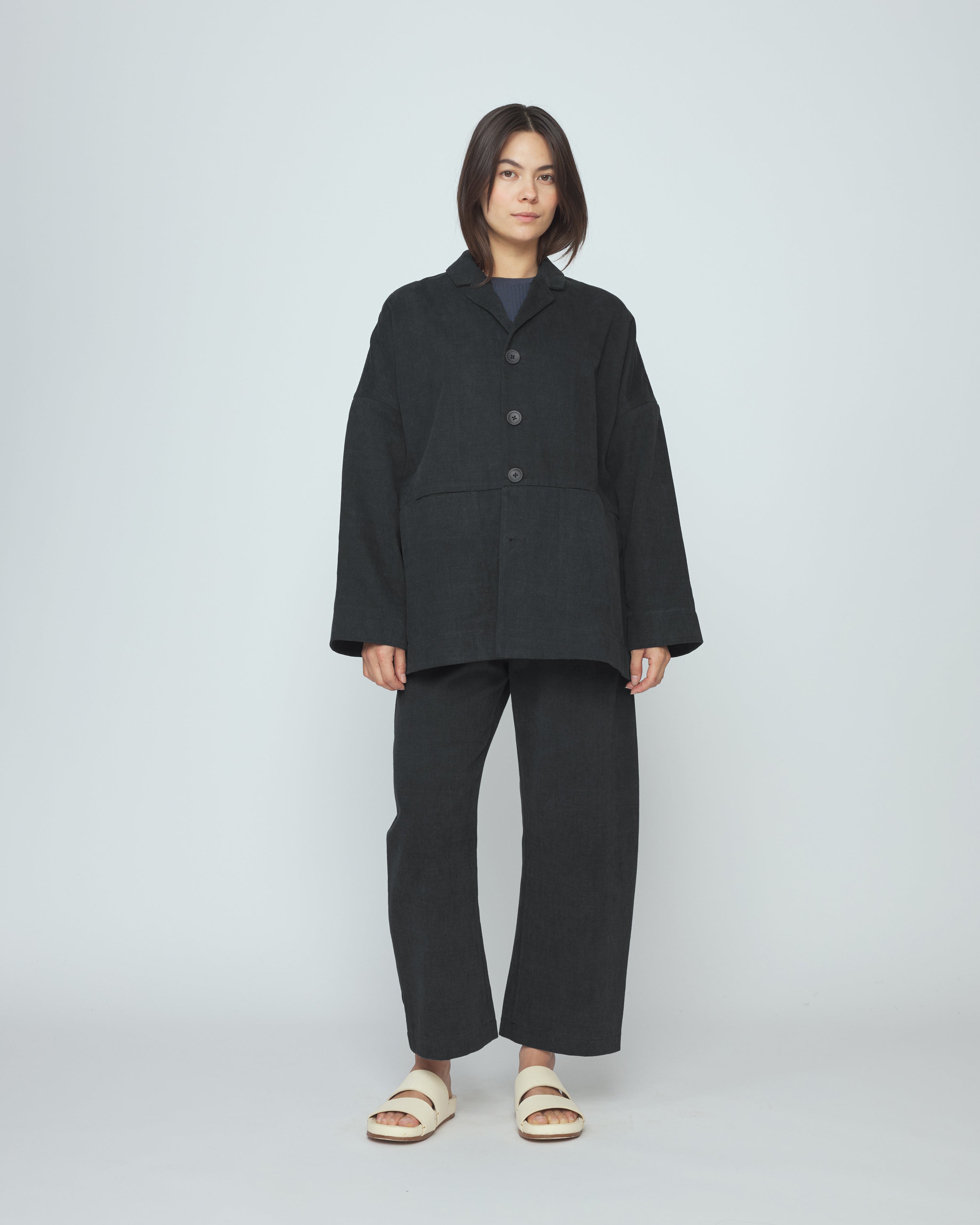 Oversized Blazer - SS26 - Charcoal Black – 7115 by Szeki