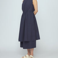 Papery Layered Dress - SS26 - Navy