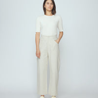 Ribbed Short Sleeves - SS26 - Off-White