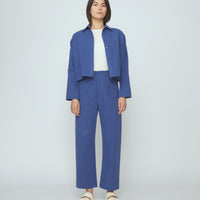 Signature 3/4 Cropped Shirt Jacket - Canvas Edition - French Blue