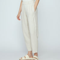 Signature Elastic Pull-Up Trouser - Classic Edition - Oatmeal